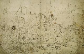 Jacques Courtois - Zugeschrieben - Schlachtenszene