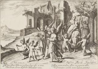 Jacques de Gheyn II. - 2 Bll.: Junger Schäfer, die Laute spielend – Die Rückkehr von