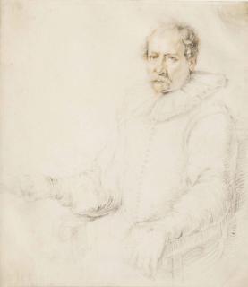 Jacques de Gheyn II - Portrait Of A Seated Man In An Armchair