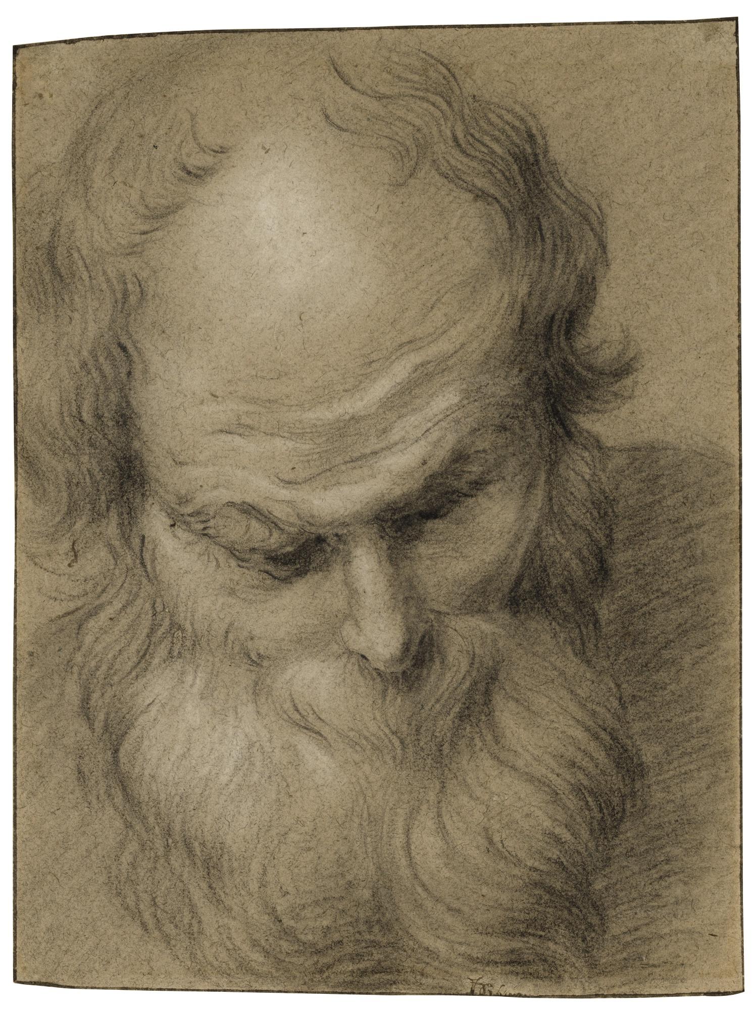 Jacques de Gheyn II - Study Of The Head Of A Bearded Old Man