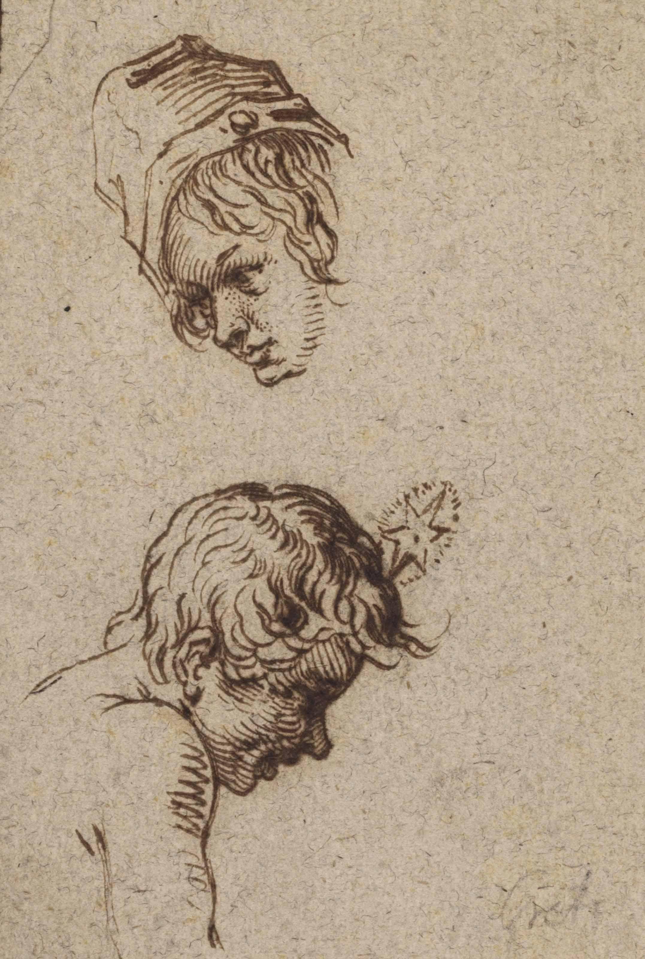 Jacques De Gheyn Ii - Two studies of a boy\'s head