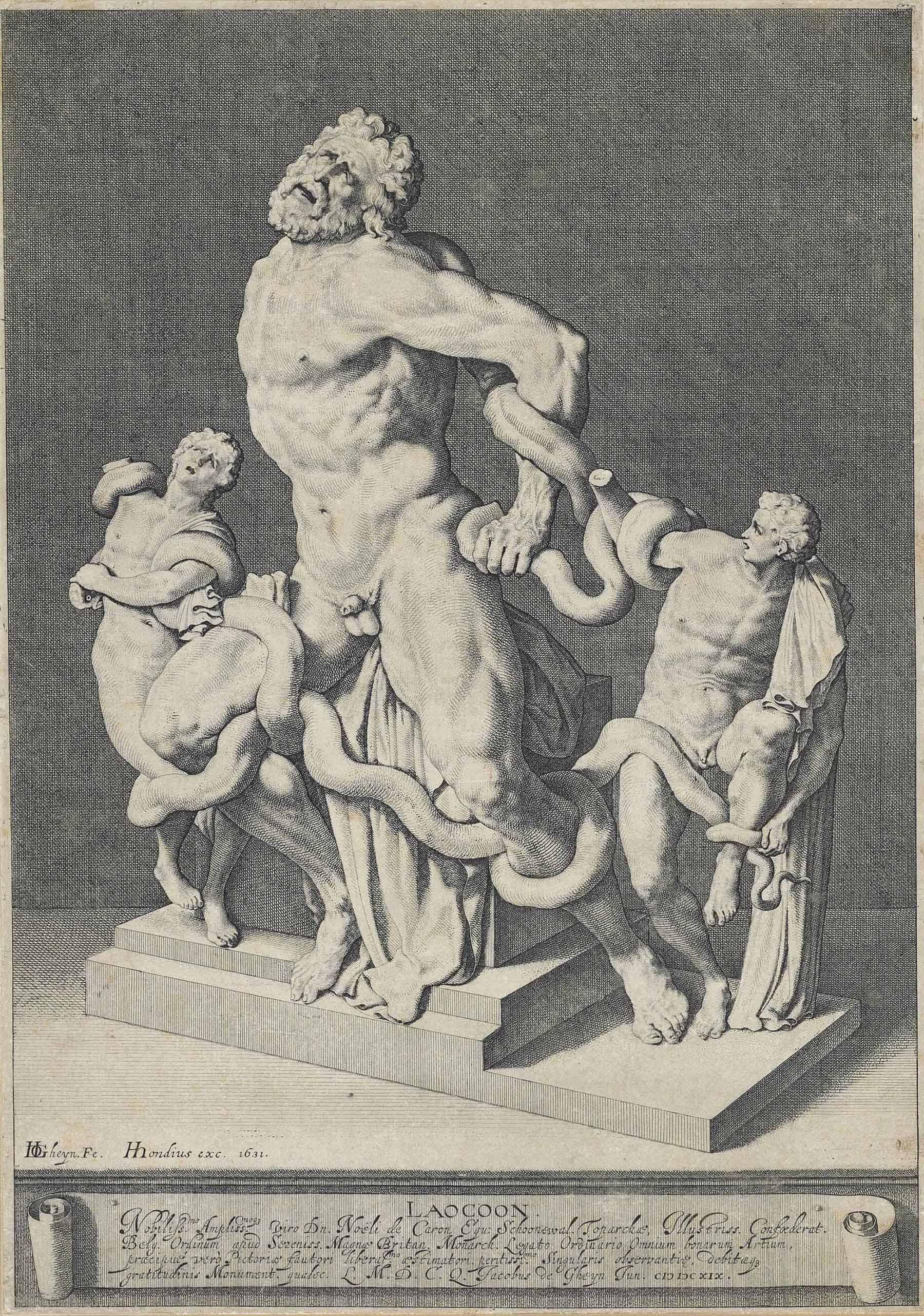 Jacques de Gheyn III - Laocoon (New Hollstein 16)