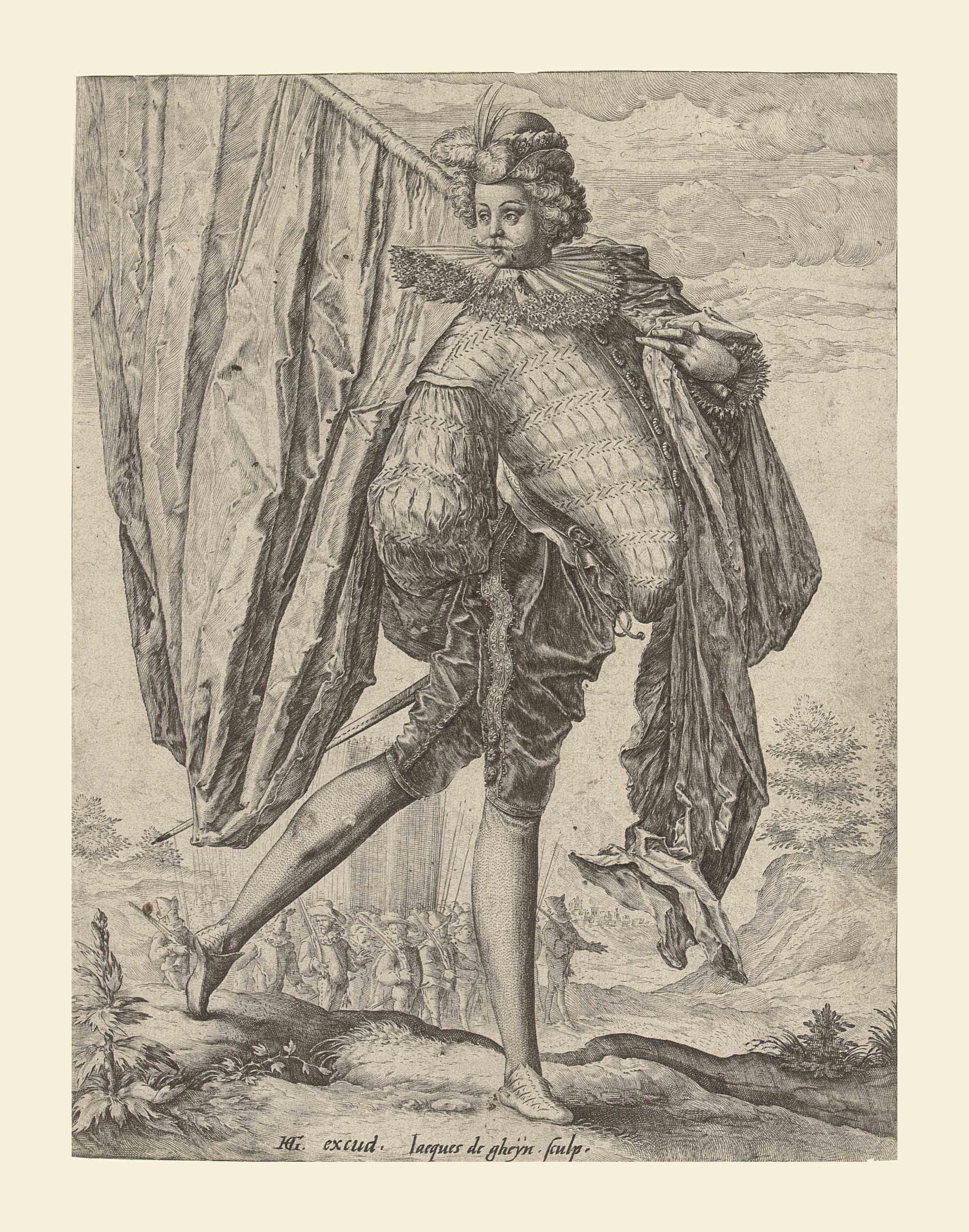 Jacques de Gheyn the Younger - The Standard-Bearer (Holl. 179)