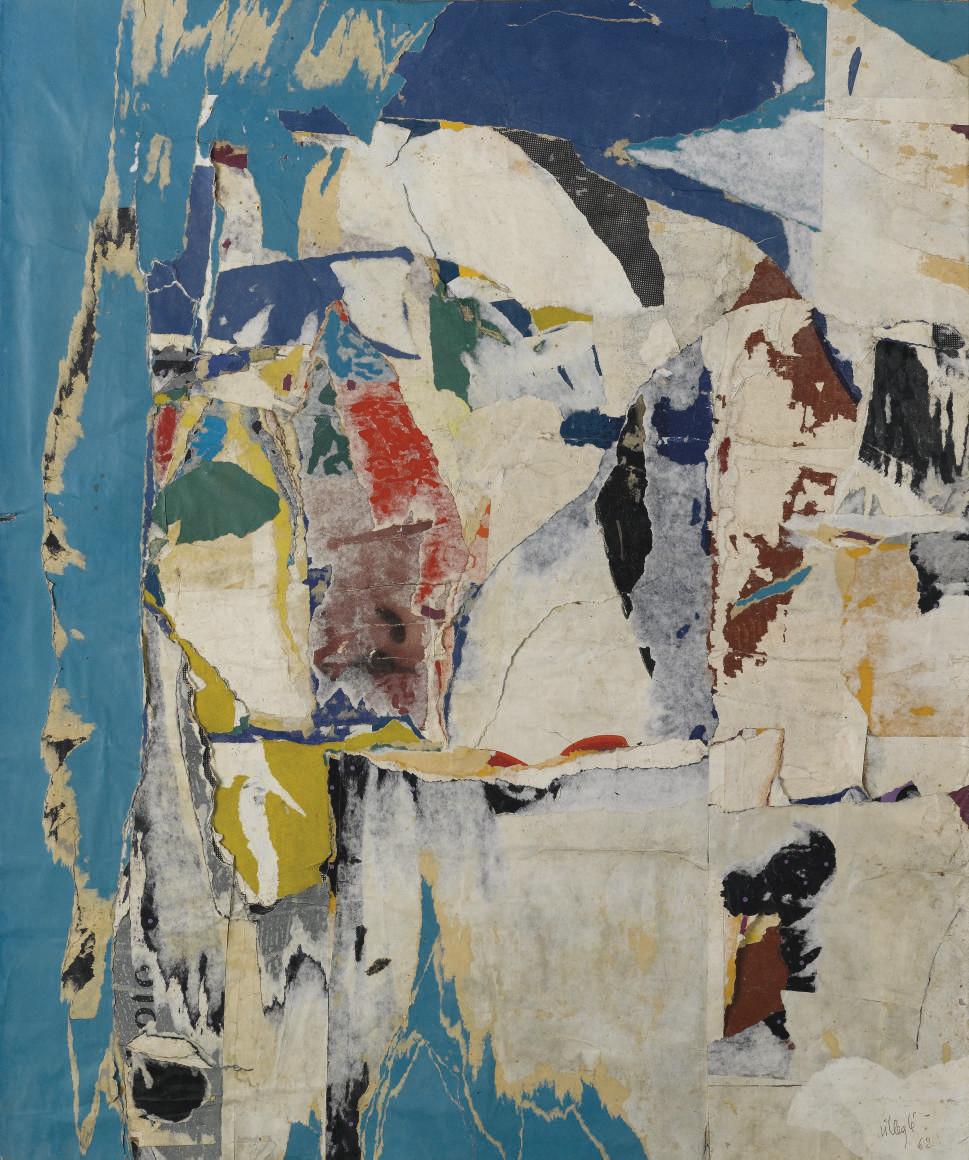 Jacques de La Villeglé - Bd Diderot - Bleu