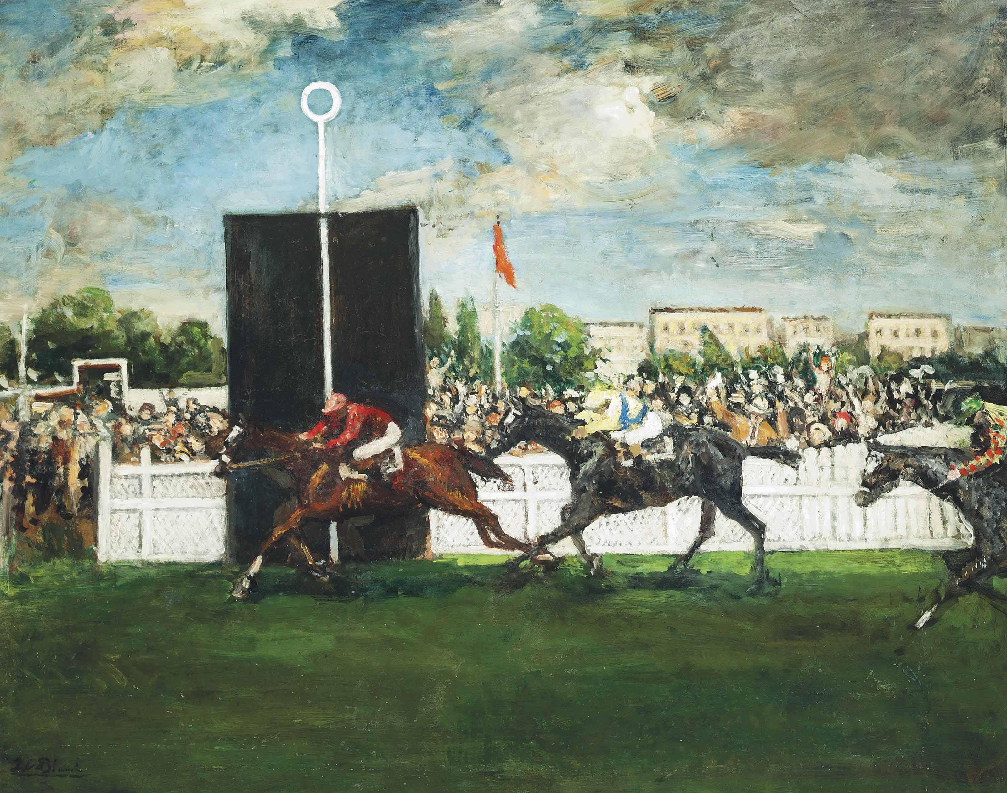 Jacques Emile Blanche - A race for the line