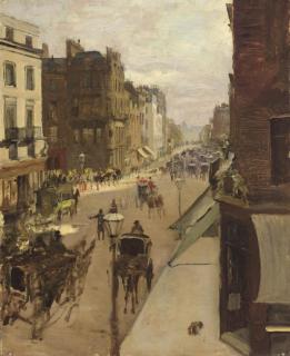 Jacques Emile Blanche - A Street Scene in London