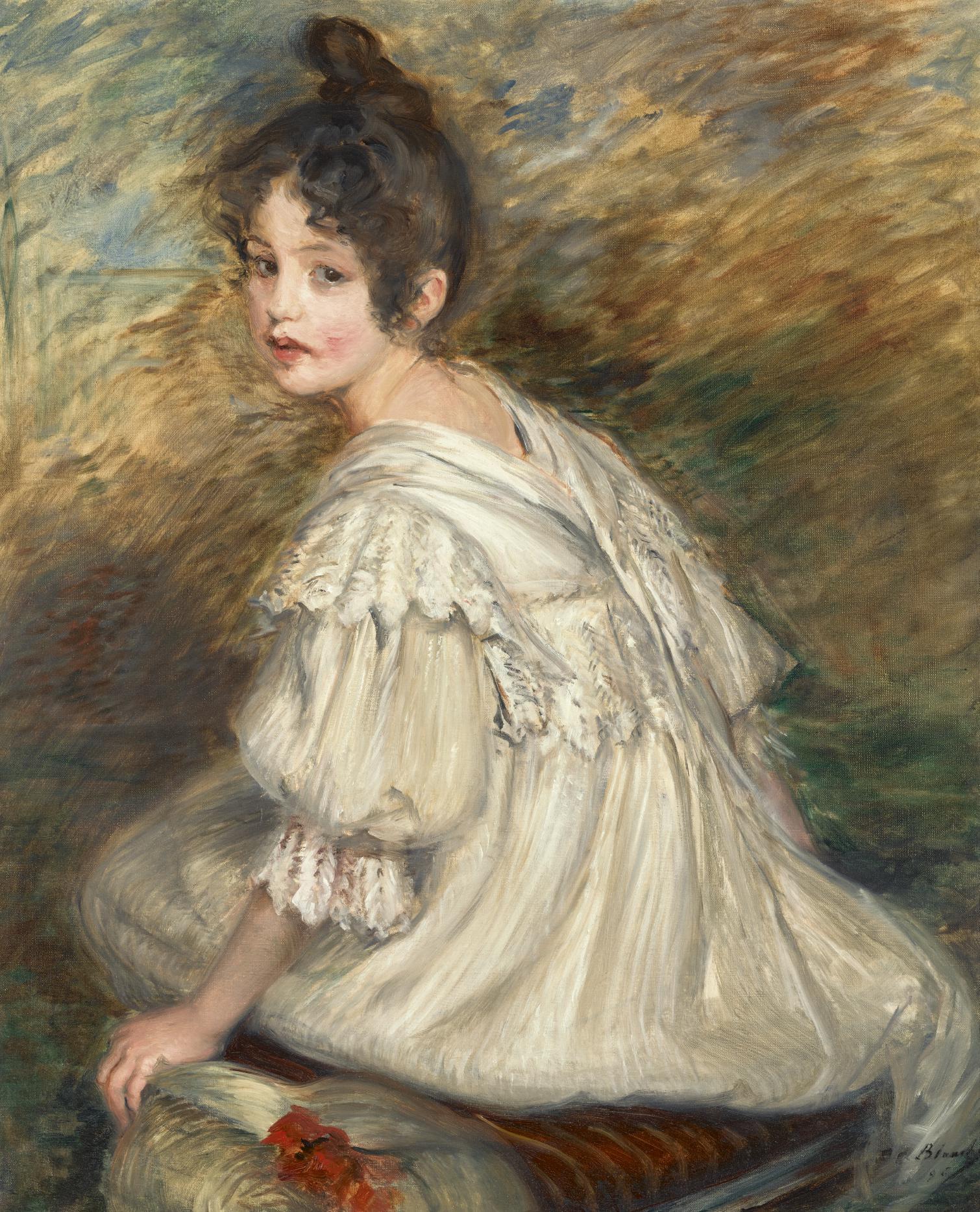 Jacques-Émile Blanche - Fille À La Robe Blanche