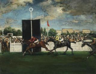 Jacques-Émile Blanche - French The Finish At An English Country Racecourse