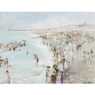 Jacques Emile Blanche - Le Bain Matinée D\'Aout, Dieppe