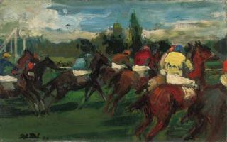 Jacques-Emile Blanche - Le Faux Départ, Courses d\'Auteuil