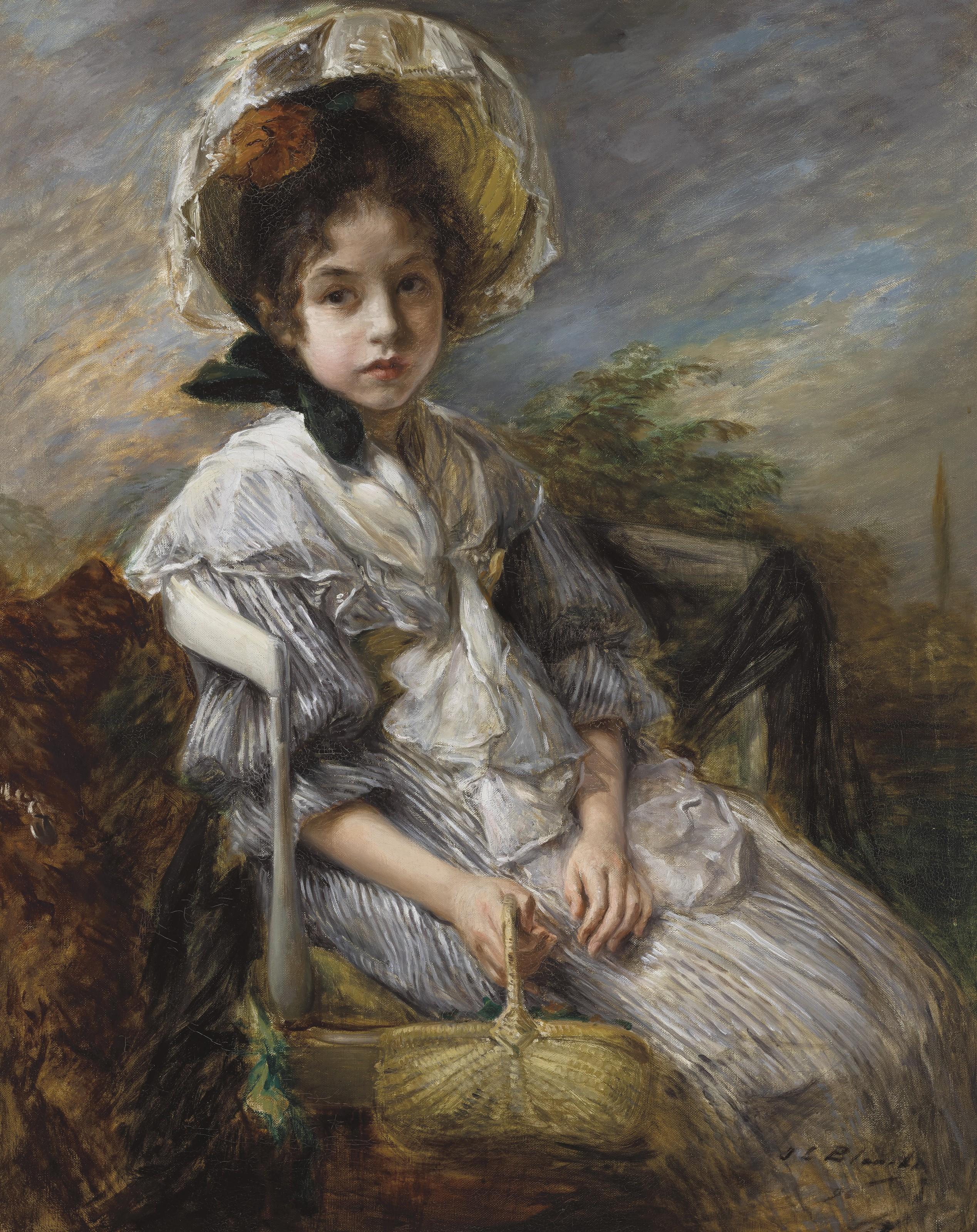 Jacques-Émile Blanche - Pouponne Zelinska Au Panier