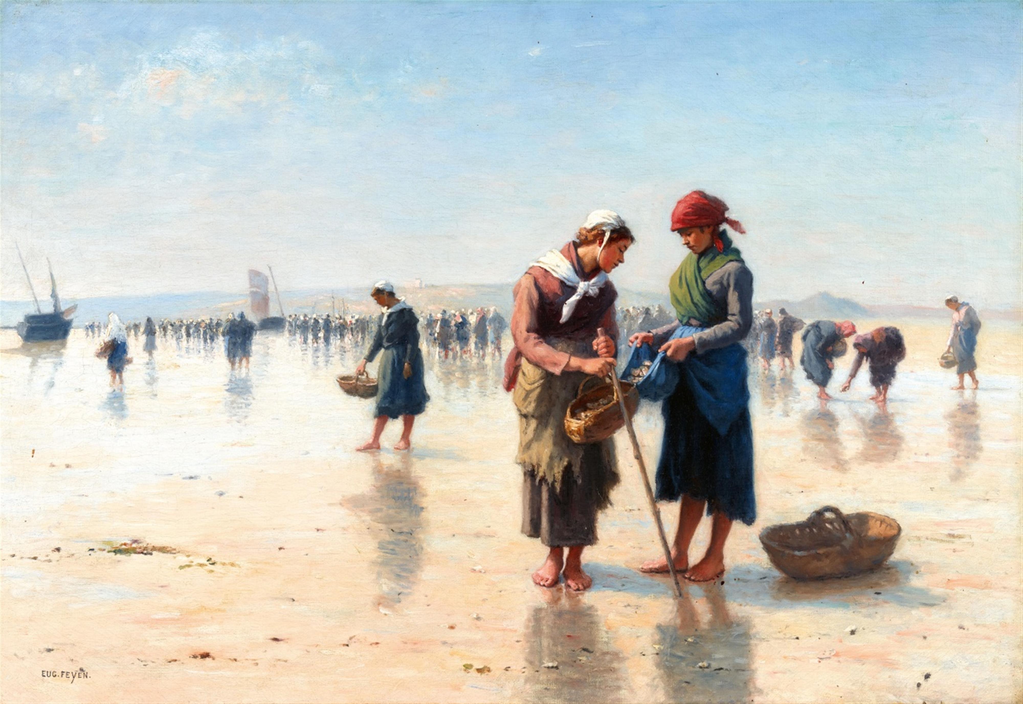 Jacques-Eugène Feyen - Die Muschelsammlerinnen