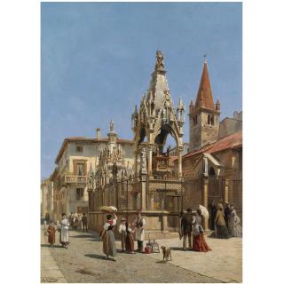 Jacques François Carabain - Belgian The Arche Scaligere, Verona