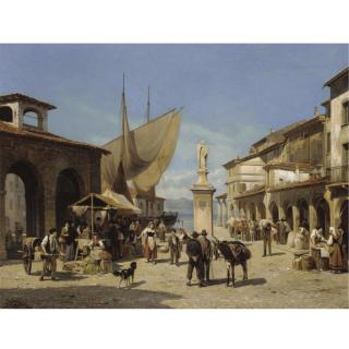 Jacques François Carabain - Desenzano, Lake Garda