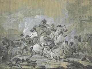 Jacques Gamelin - A Cavalry Battle