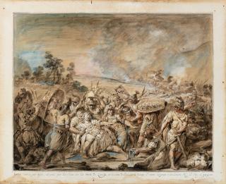 Jacques Gamelin - HECTOR\'S BODY, WOUNDED BY AJAX, IS BROUGHT TO THE ZANTHE RIVER