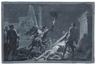 Jacques Gamelin - The Burial of Ananias (i); and The Punishment of Sapphira (ii)