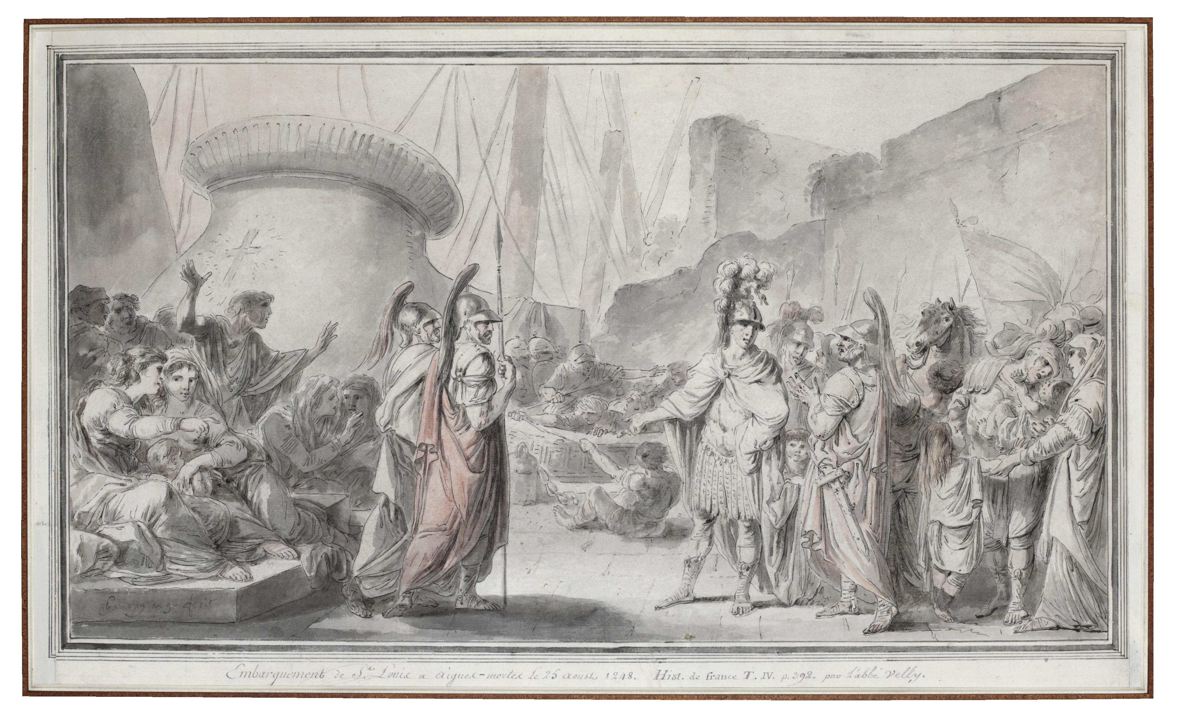 Jacques Gamelin - The Embarkation Of Louis Ix From Aigues-Mortes