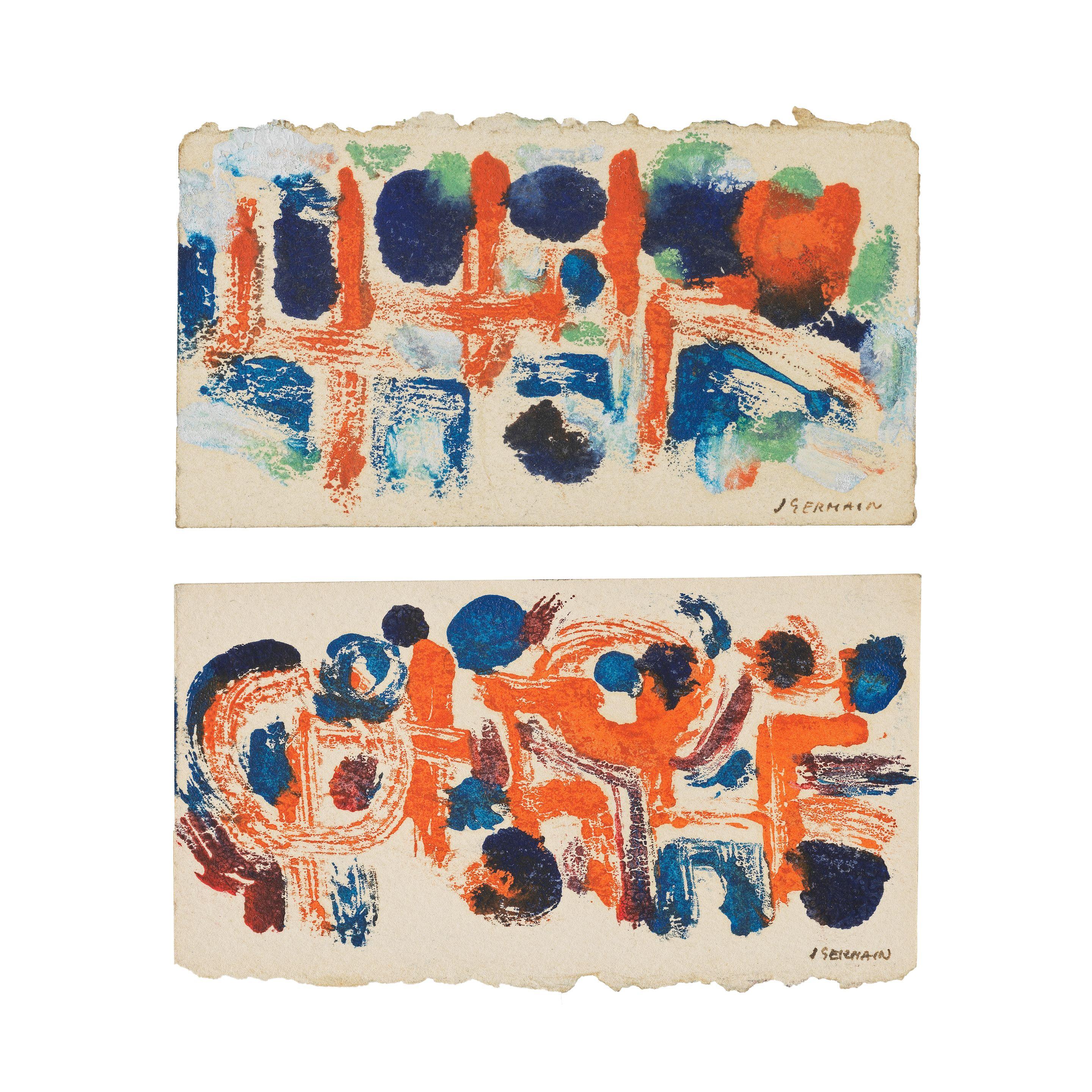 Jacques Germain - Sans titre (deux œuvres)