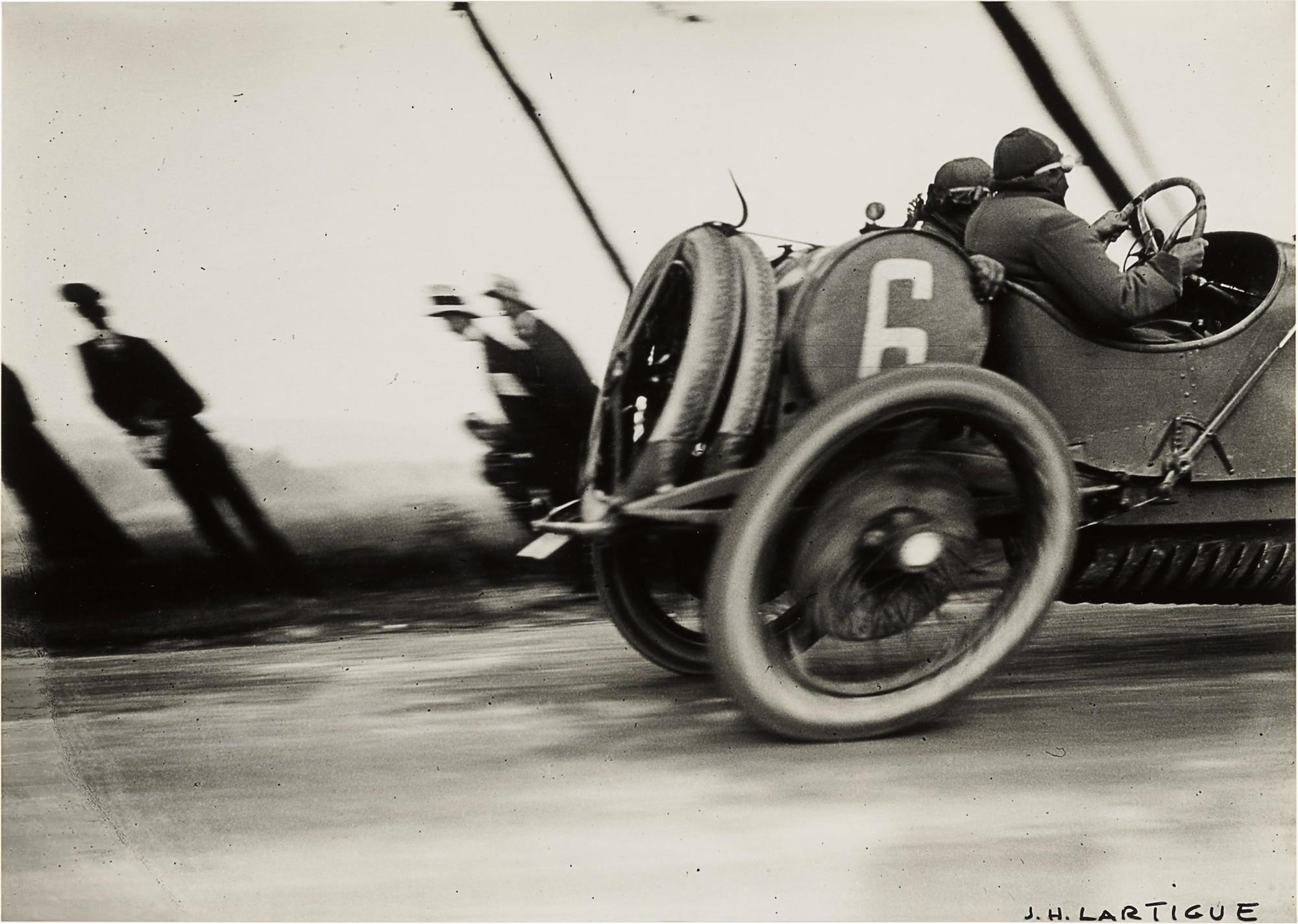 Jacques-Henri Lartigue - Automobile Delage, Grand Prix de l’Automobile-Club de France, Le Tréport, 26 juin 1912