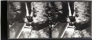 Jacques-Henri Lartigue - Diver splashing in water