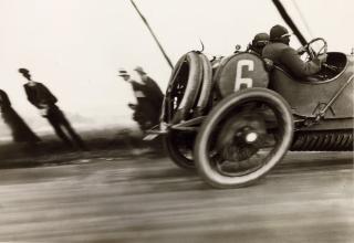 Jacques-Henri Lartigue - Grand Prix de l\'A.C.F., Automobile Delage, 1912