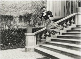 Jacques Henri Lartigue -  \'Ma Cousine Bichonnade, Paris, 40 Rue Cortambert\', 1905Silver Print, Printed Later. Signed In Black Felt Tip Pen And With The Photographer\'S Blindstamp In The Lower Margin. Mounted And Framed.