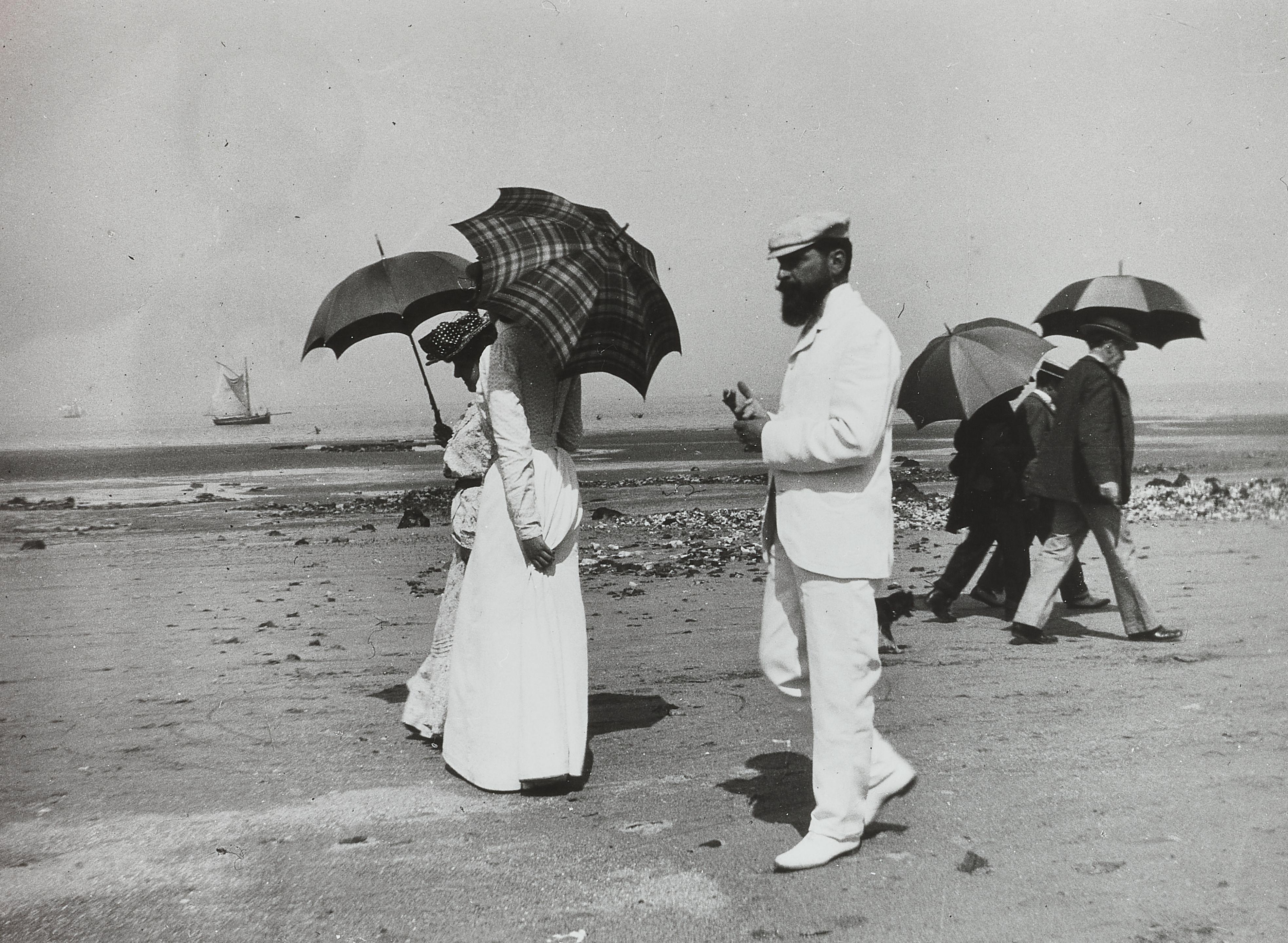 Jacques-Henri Lartigue - Nanik et Monsieur Plantevigne, Villerville