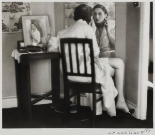 Jacques-Henri Lartigue - Untitled (Bibi seated at mirror)