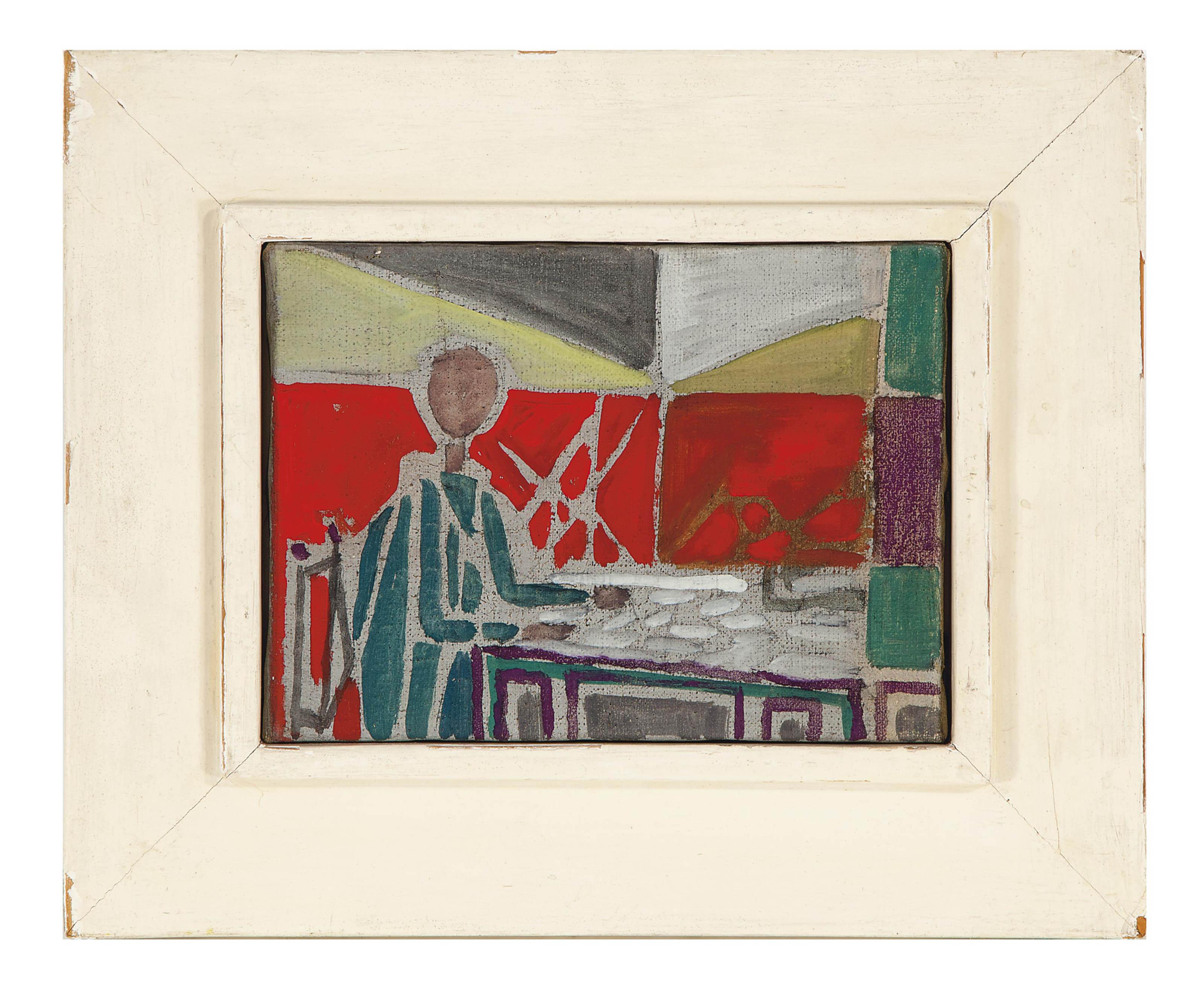 Jacques Lagrange - Personnage à table