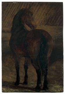 Jacques-Laurent Agasse - A Bay Hunter In A Stable