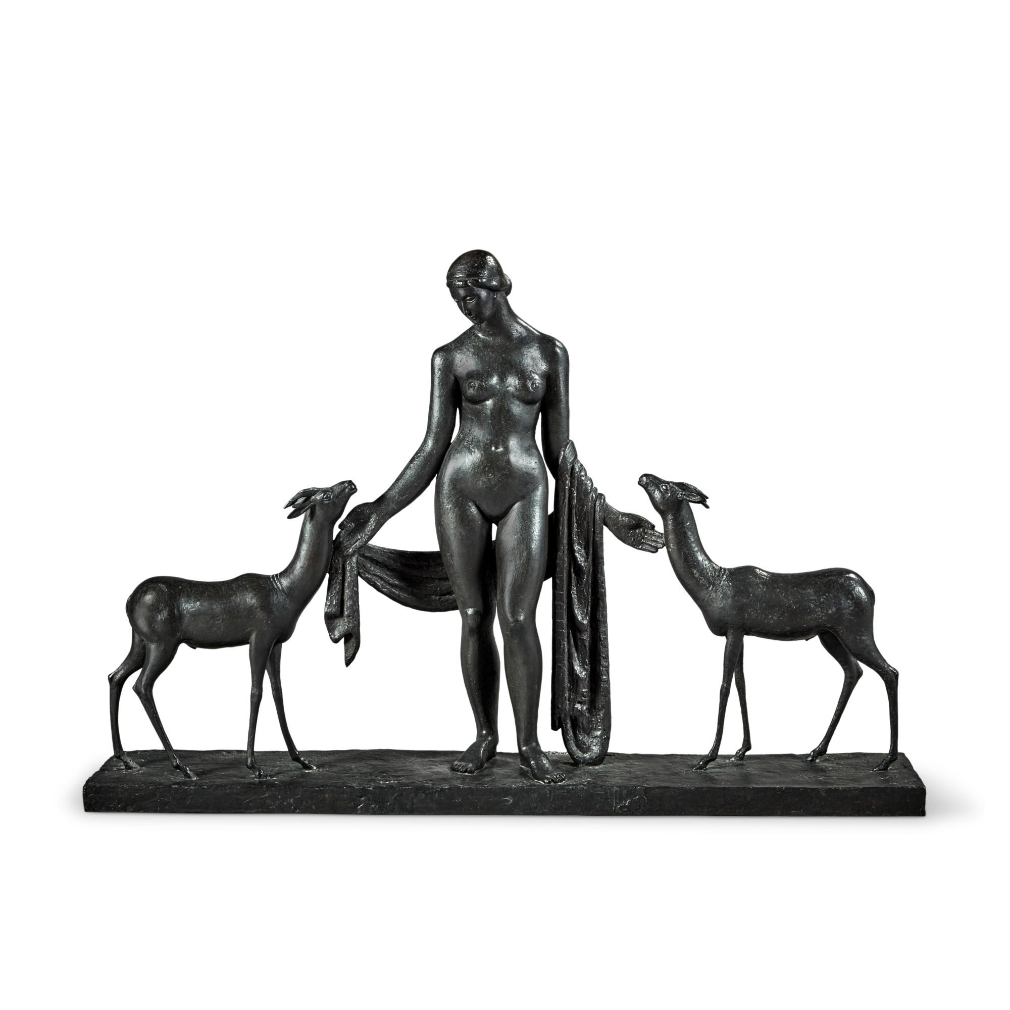 Jacques Lipchitz - Femme et gazelles