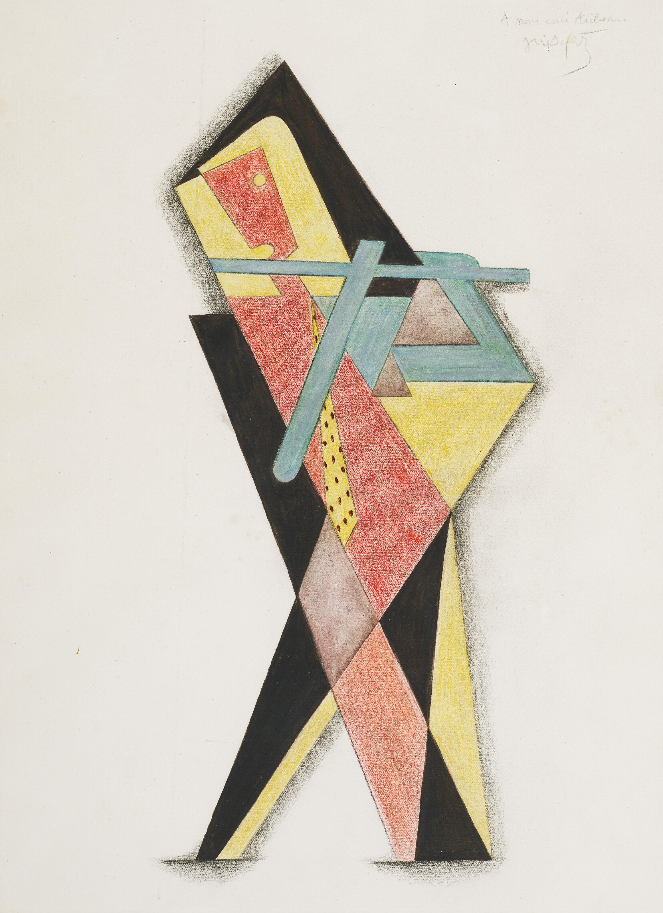 Jacques Lipchitz - Homme à la flute