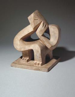 Jacques Lipchitz - Meditation - homme assis
