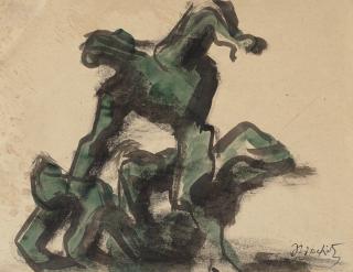 Jacques Lipchitz - Wrestlers