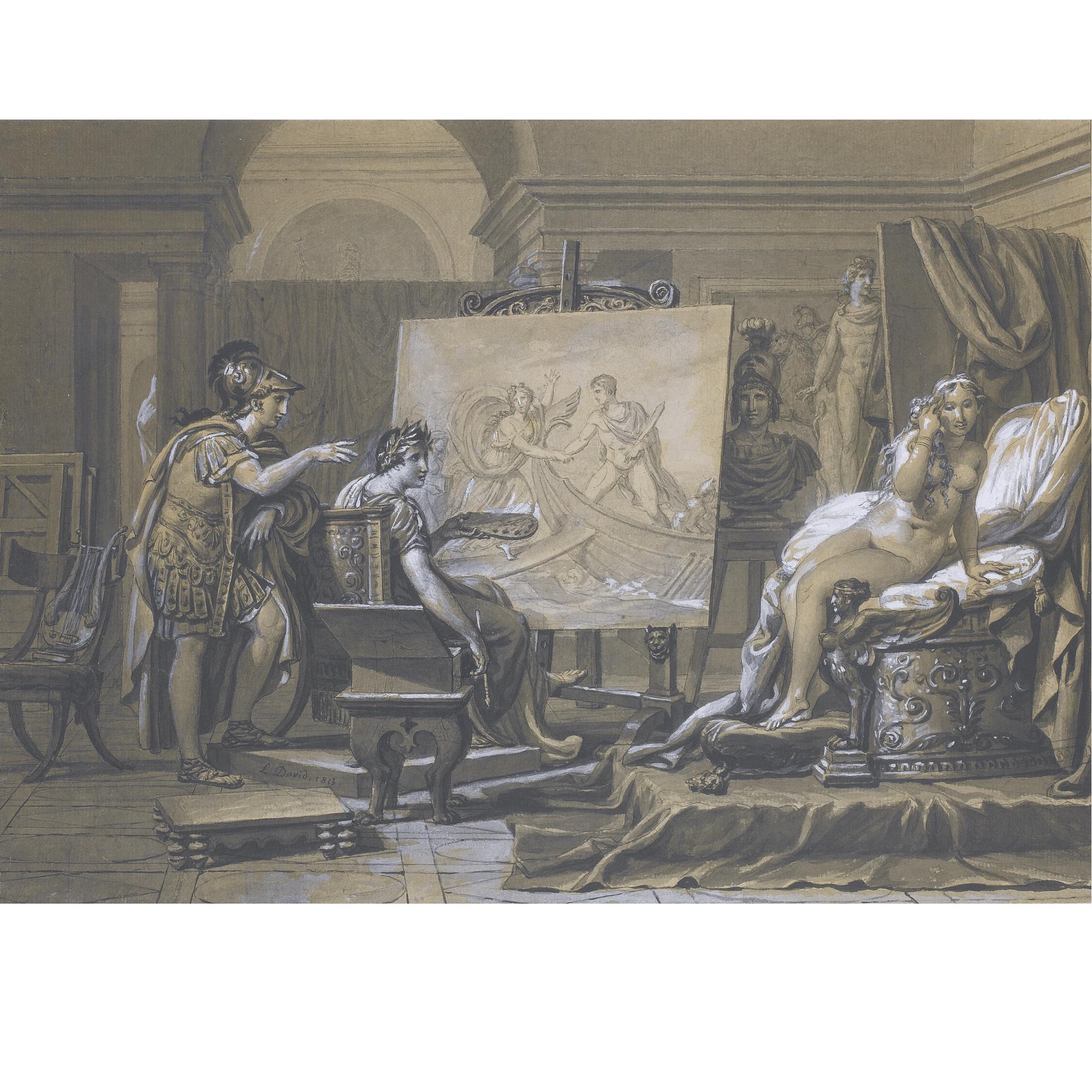 Jacques-Louis David - Alexander, Apelles And Campaspe