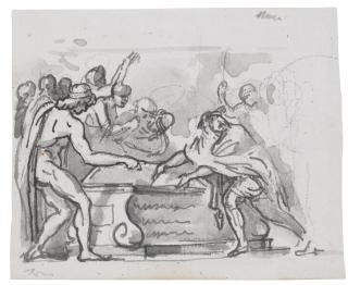 Jacques-Louis David - Alexander Ordering The Books Of Homer To Be Preserved