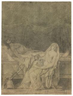 Jacques-Louis David - Andromache Mourning Hector