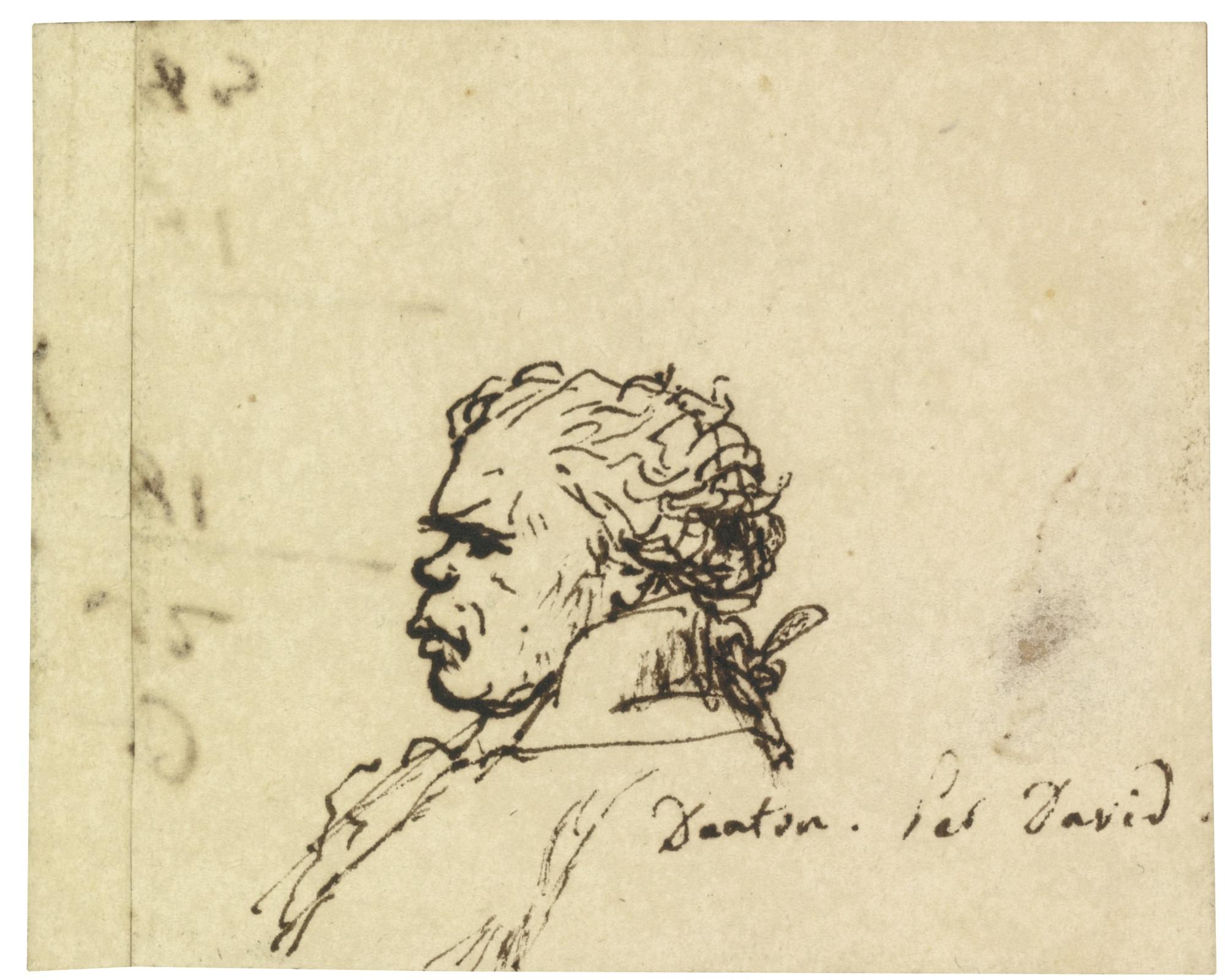 Jacques-Louis David - Portrait Of Georges-Jacques Danton, Bust Length, In Profile To The Left