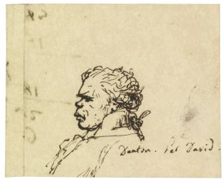 Jacques-Louis David - Portrait Of Georges-Jacques Danton, Bust Length, In Profile To The Left