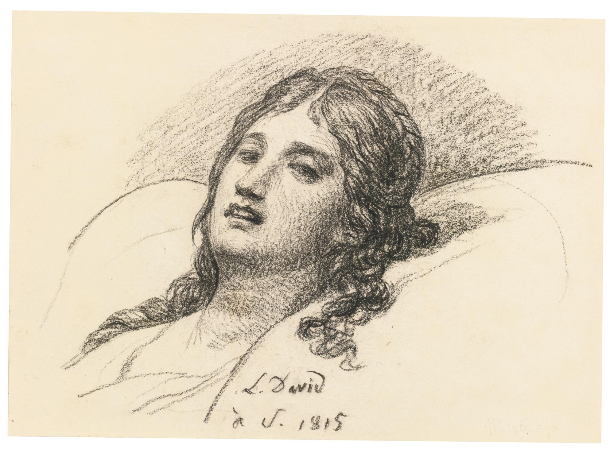 Jacques-Louis David - Study Of A Woman Resting Her Head