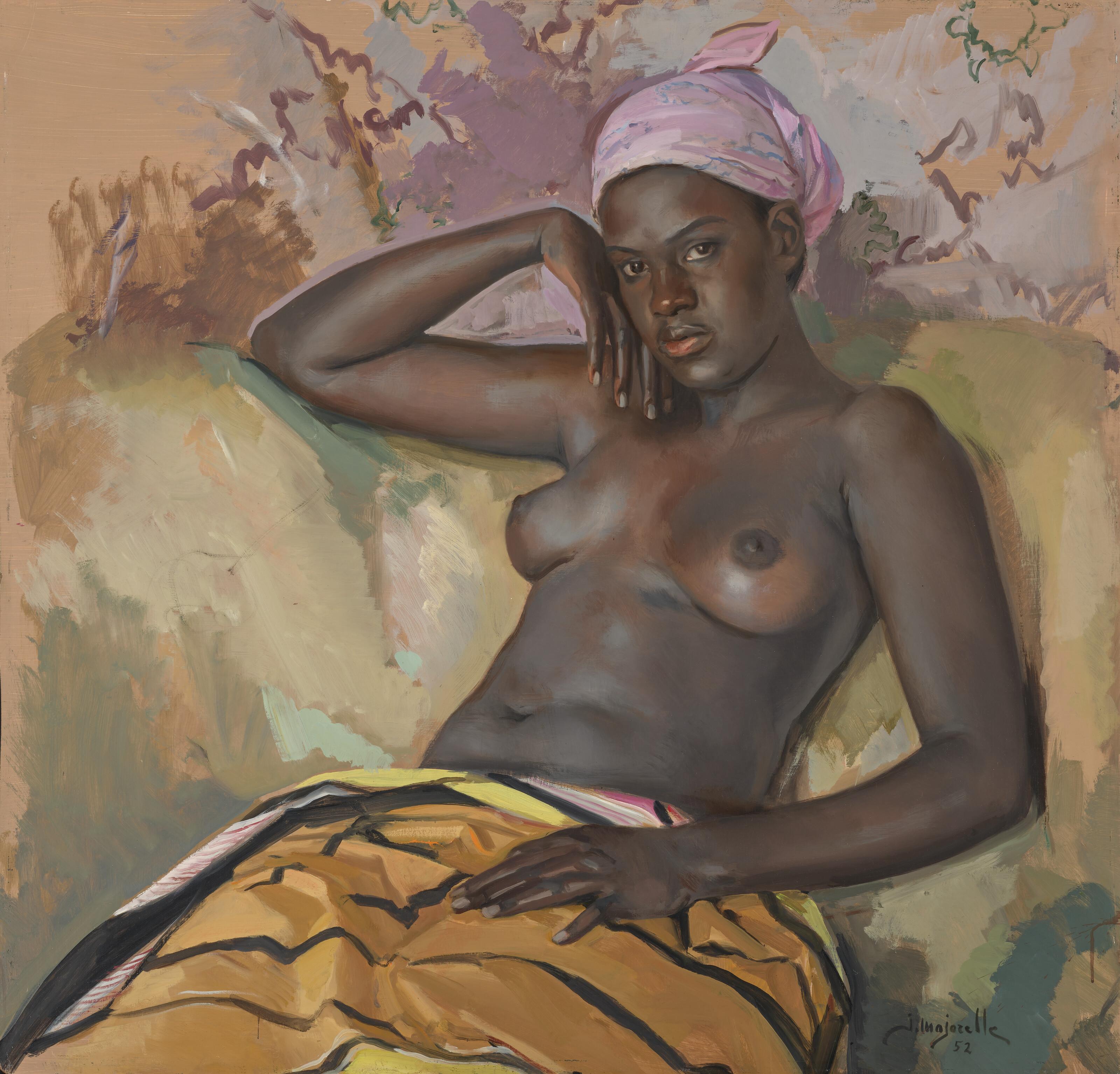 Jacques Majorelle - Aïcha au pagne jaune