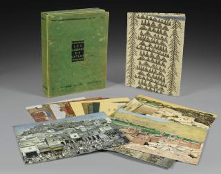 Jacques Majorelle - Les Kasbahs De L\'Atlasjacques Majorelle ; Les Kasbahs De L\'Atlas ; Porfolio Containing 30 Four-Color Process Boards Heightened With Gold And Silver ; Published By Lucien Vogel, Printed By Jules Maynial, 1930, Numbered 482/600