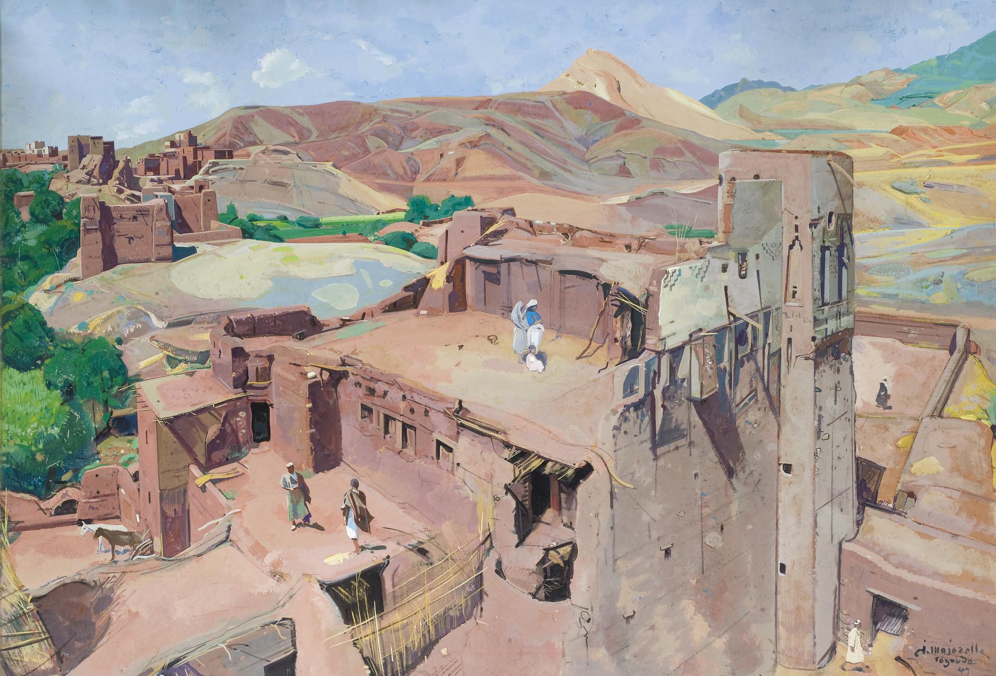 Jacques Majorelle - Sur les Terrasses de Tazouda