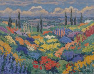 Jacques Martin-Ferrières - Champ en fleurs