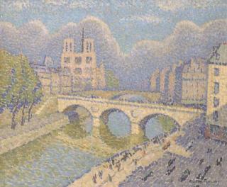 Jacques Martin-Ferrieres - Le Pont St-Michel et Notre-Dame de Paris