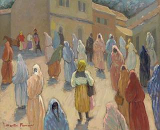 Jacques Martin-Ferrieres - Scène de rue