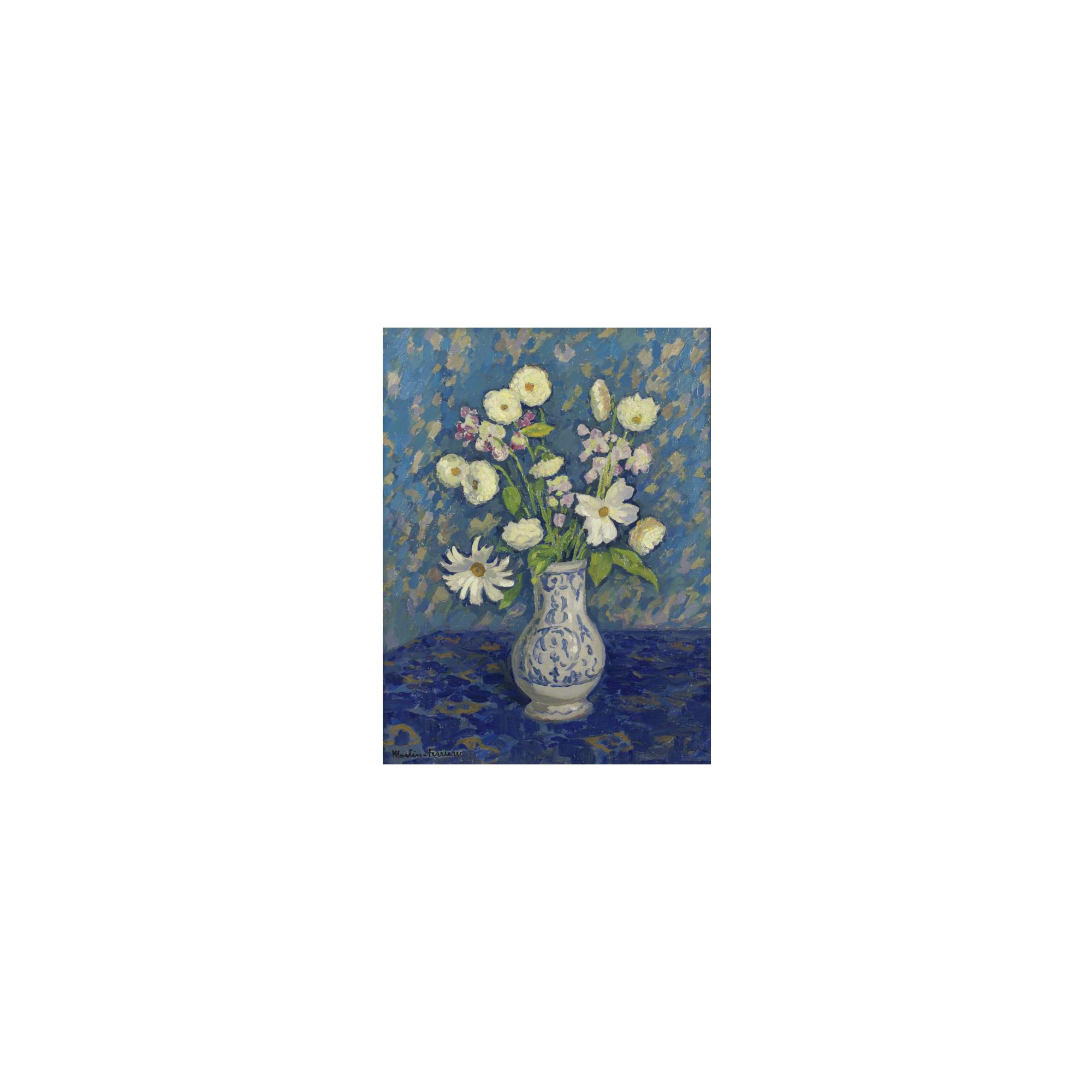 Jacques Martin Ferrières - Vase De Fleurs