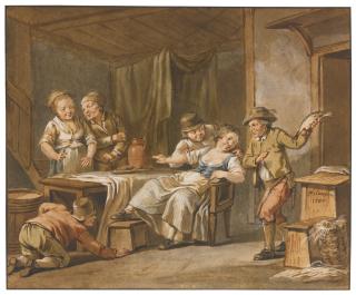 Jacques-Philippe Caresme - Peasants In A Tavern