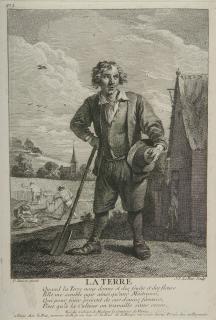 Jacques Philippe Le Bas - 4 Bll.: Die vier Elemente.